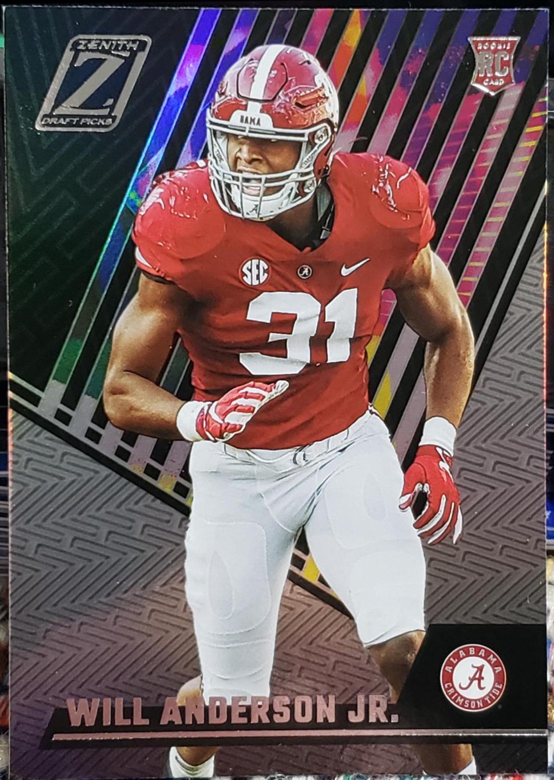 Will Anderson Jr. #10 Football Cards 2023 Panini Chronicles Draft Picks Zenith