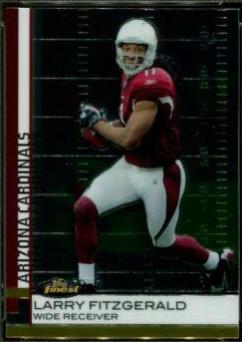 Larry Fitzgerald #1 Football Cards 2009 Topps Finest