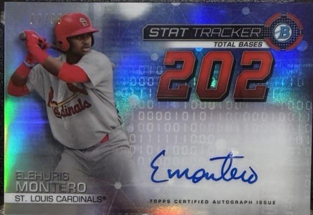 Elehuris Montero #STA-EM 2019 Bowman Chrome Baseball Stat Tracker Autographs