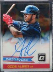 Ozzie Albies Baseball Cards 2018 Panini Donruss Optic Rated Rookie Retro 1984 Signatures