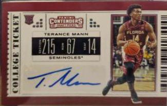 Terance Mann #110 2019 Panini Contenders Draft Picks Basketball