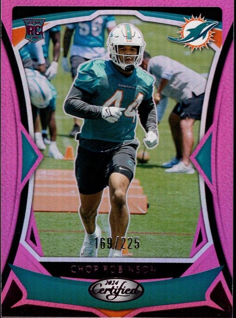 Chop Robinson [Pink Mirror] #115 Prices | 2024 Panini Certified ...