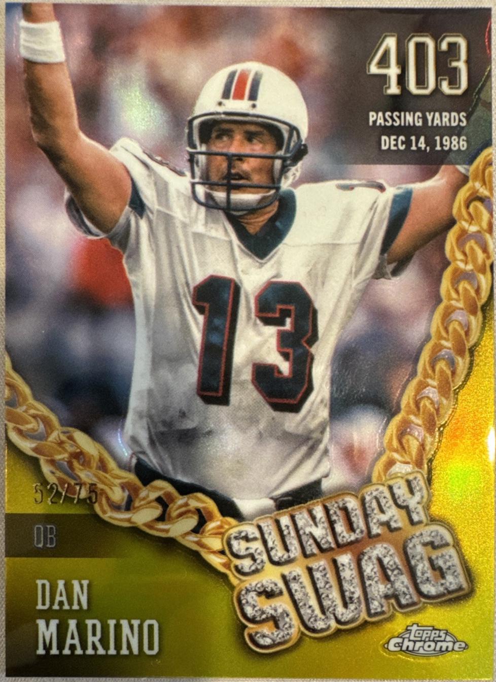 Dan Marino [Yellow Refractor] #SS-6