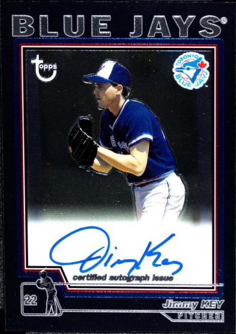 Jimmy Key #TA-JK Baseball Cards 2004 Topps Retired Signature Edition Autograph
