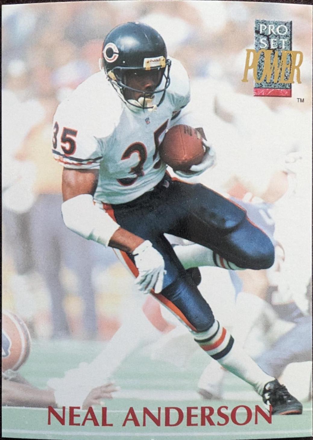Neal Anderson #35 Football Cards 1992 Pro Set Power