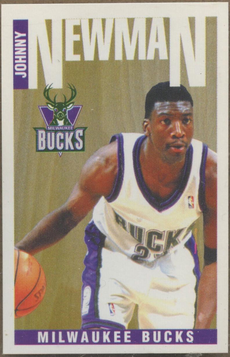 Johnny Newman #127 1996 Panini Stickers Basketball