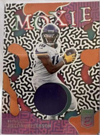 Justin Jefferson #MO-3 Football Cards 2022 Panini Donruss Elite Moxie