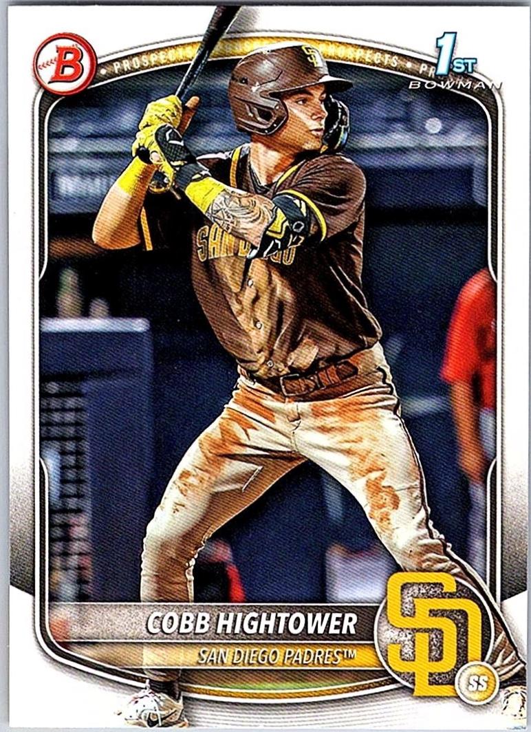 Cobb Hightower #BP-104 Baseball Cards 2025 Bowman Prospects