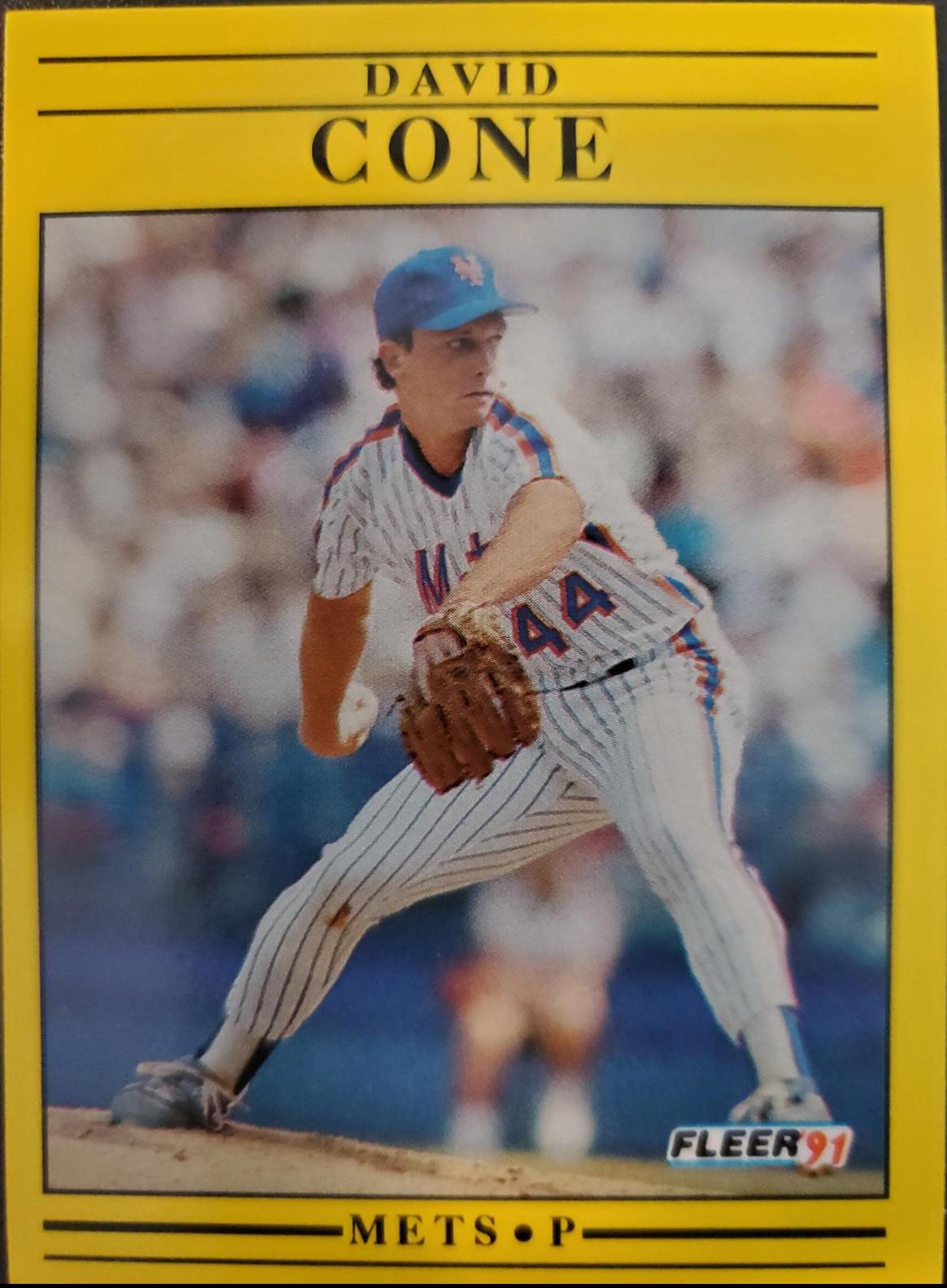 David Cone #143 Baseball Cards 1991 Fleer