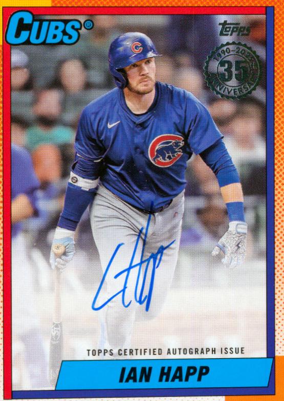 Ian Happ #90A-IH 2025 Topps 1990 Autograph Baseball