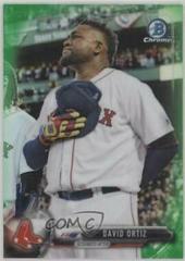 David Ortiz [Green Refractor] #13 Baseball Cards 2017 Bowman Chrome Prices