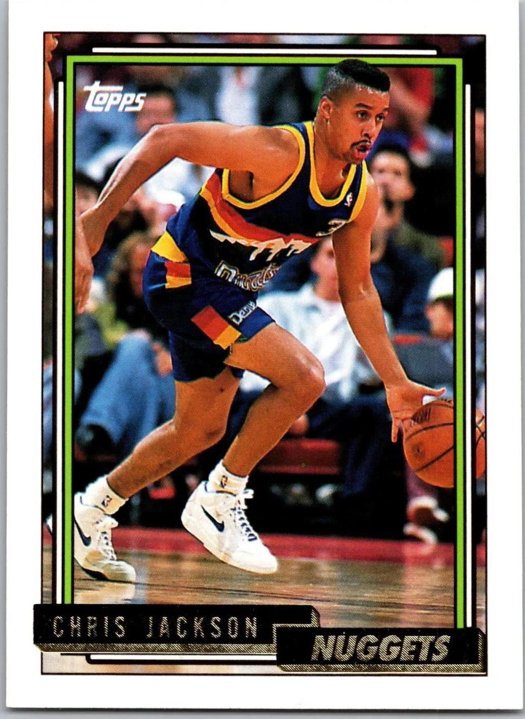 Chris Jackson #8 Basketball Cards 1992 Topps Gold