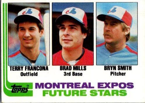 1982 Topps Expos Future Stars: Terry Francona / Brad Mills / Bryn Smith #118 card