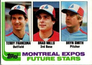 Expos Future Stars: Terry Francona / Brad Mills / Bryn Smith
