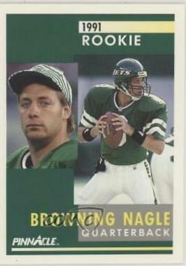 Browning Nagle #321 Football Cards 1991 Pinnacle