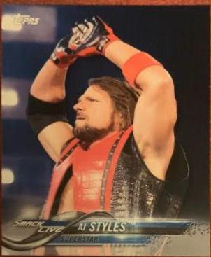 AJ Styles #2 Wrestling Cards 2018 Topps WWE