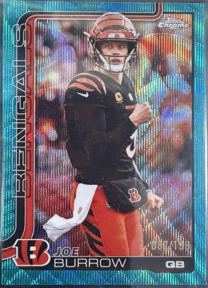 Joe Burrow [Aqua Wave Refractor] #61