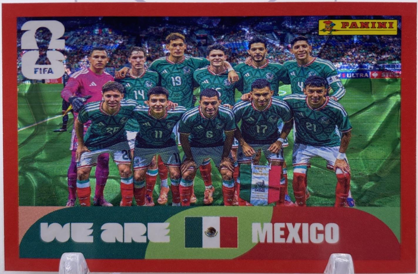 Mexico Team [Red Crumple] #MEX13 Prices | 2026 Panini FIFA World