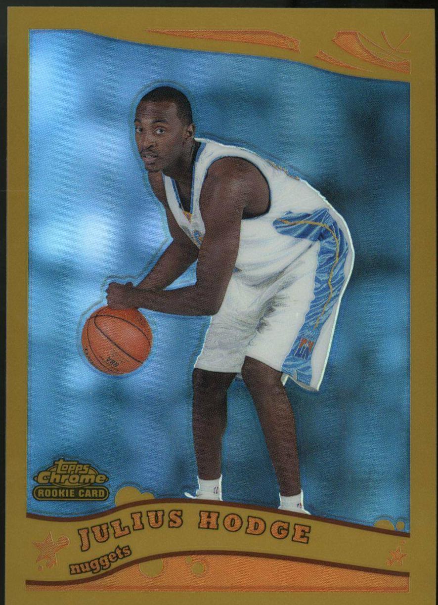 Julius Hodge Gold Refractor #207 Basketball Cards 2005 Topps Chrome