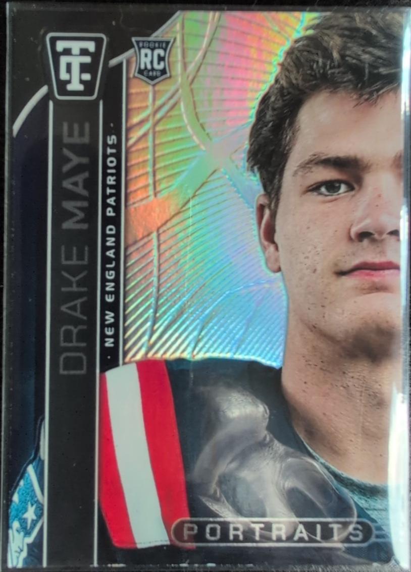 Drake Maye #3 Football Cards 2024 Panini Totally Certified Portraits