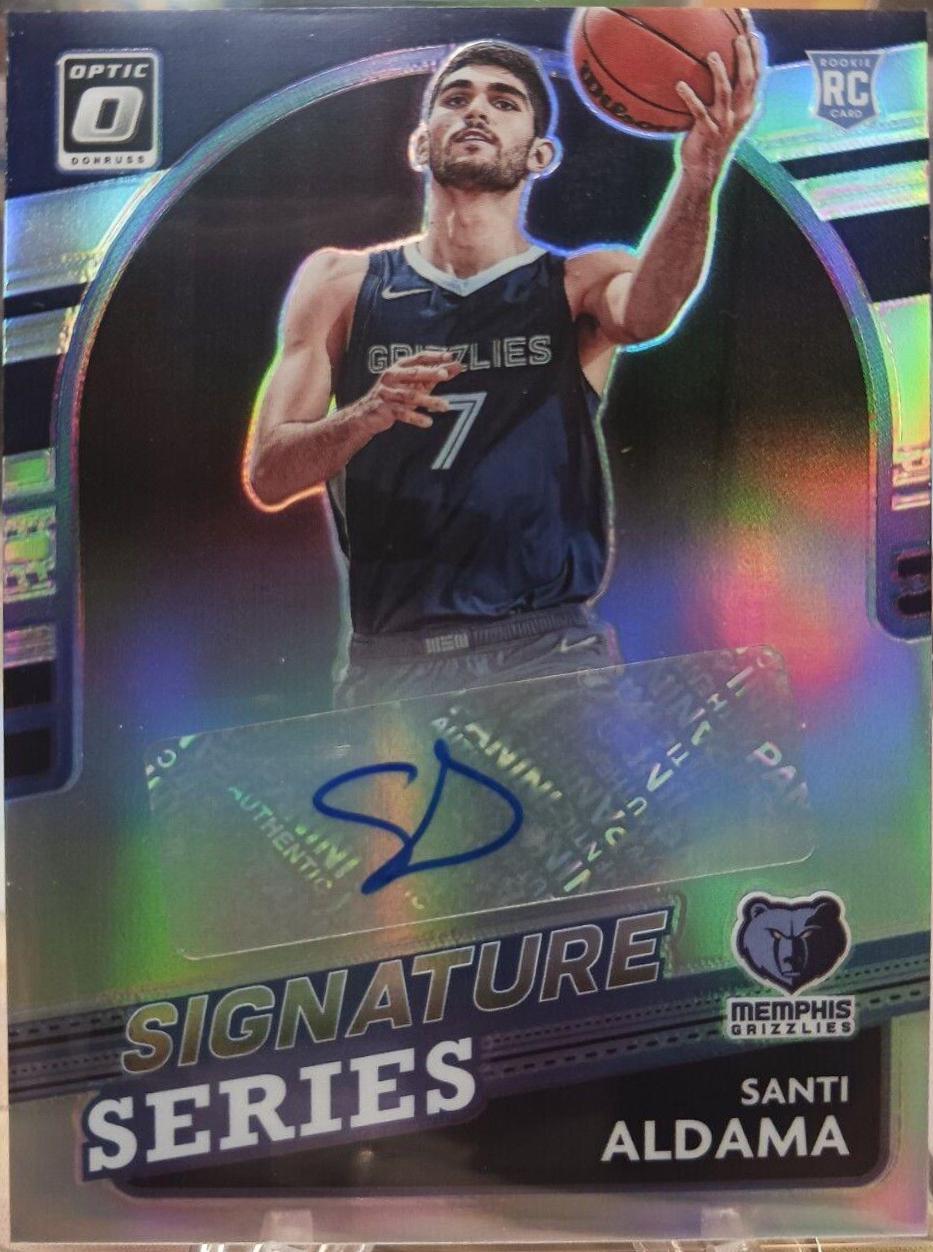Santi Aldama #SS-SAD 2021 Panini Donruss Optic Signature Series Basketball