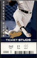 Reggie Jackson #13 Baseball Cards 2004 Fleer Authentix Ticket Studs Prices