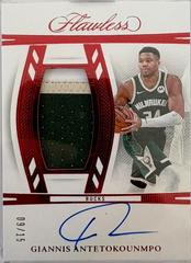 Giannis Antetokounmpo [Ruby] #12 Basketball Cards 2023 Panini Flawless Vertical Patch Auto Prices