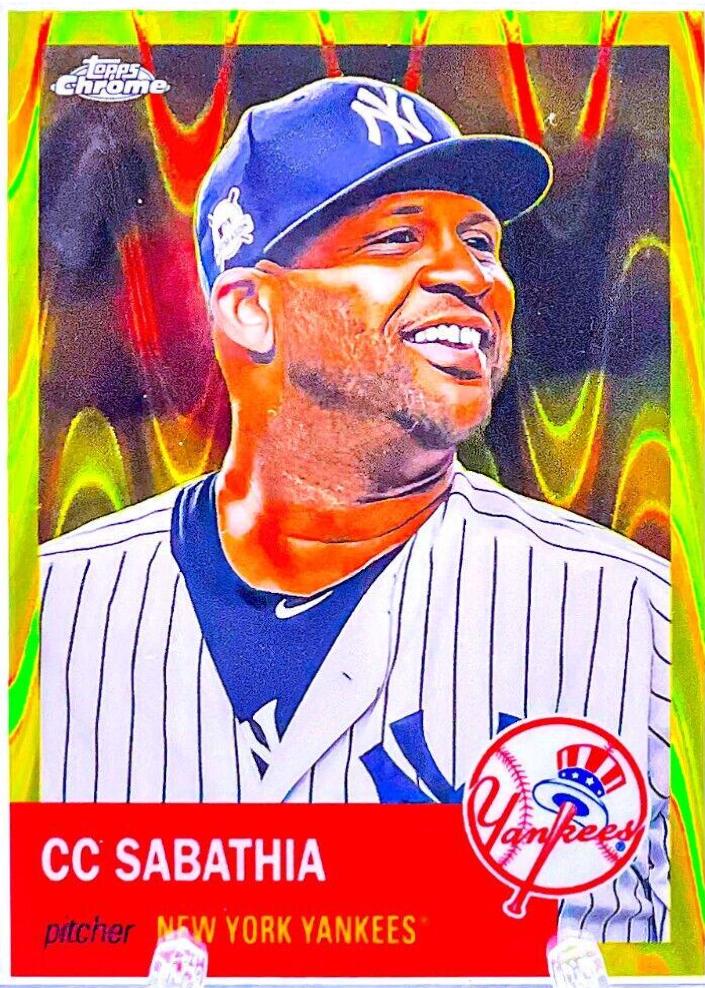 CC Sabathia [Yellow RayWave Refractor] #140
