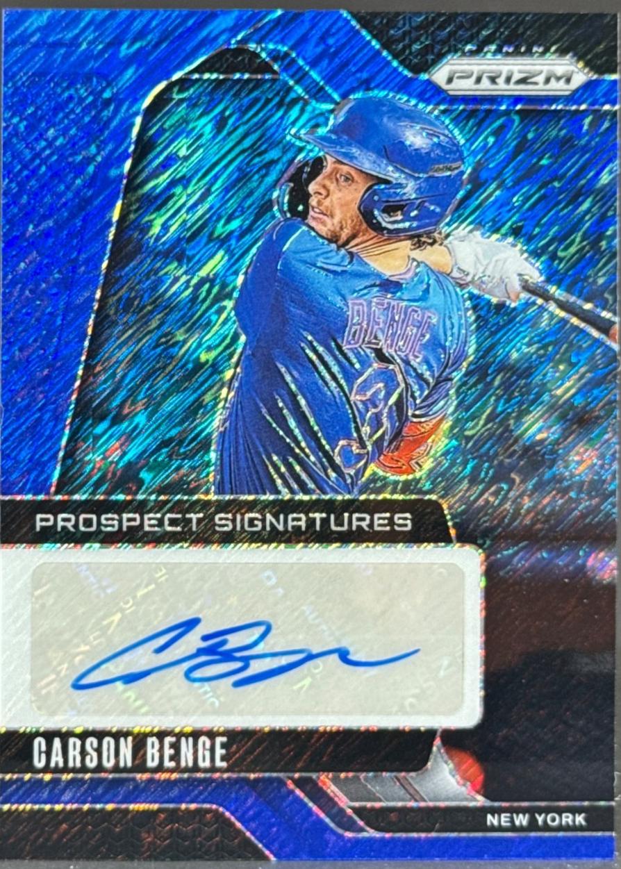 Carson Benge [Blue Shimmer] #PS-CB Prices | 2025 Panini Prizm Prospect ...