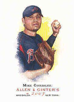 Mike Gonzalez #2 Baseball Cards 2007 Topps Allen & Ginter