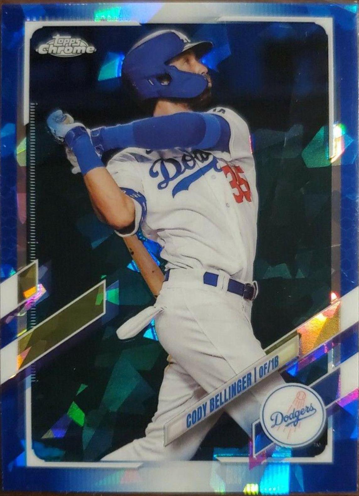 Cody Bellinger #50 Baseball Cards 2021 Topps Chrome Sapphire
