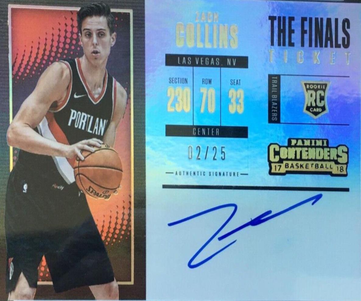 Zach Collins [Horizontal Autograph the Finals] #110