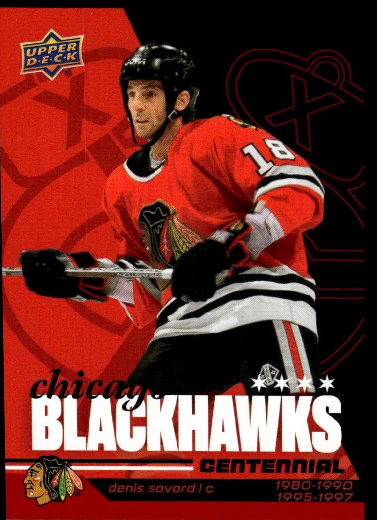 Denis Savard #73 2025 Upper Deck Chicago Blackhawks Centennial Hockey