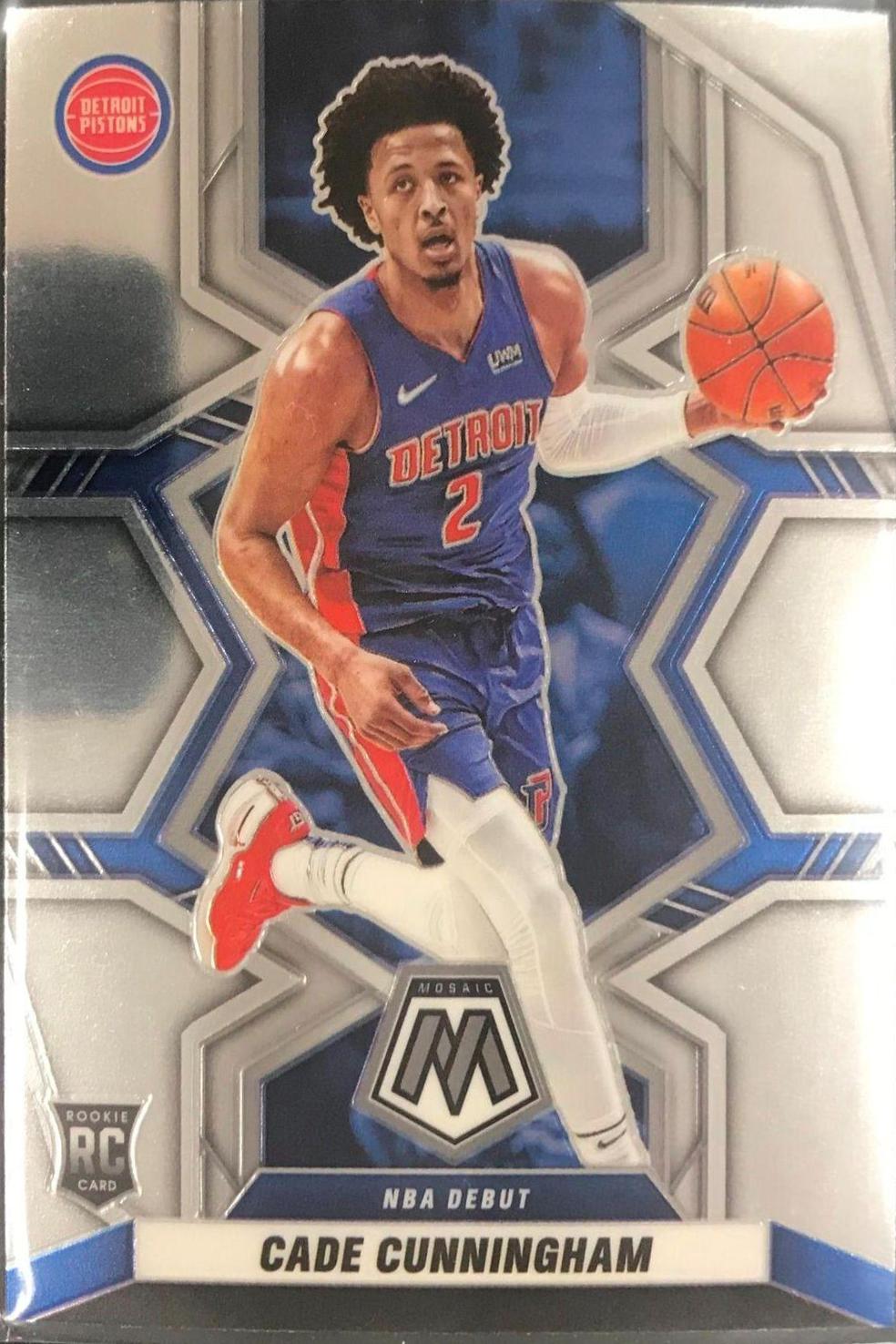 Cade Cunningham #261 Basketball Cards 2021 Panini Mosaic