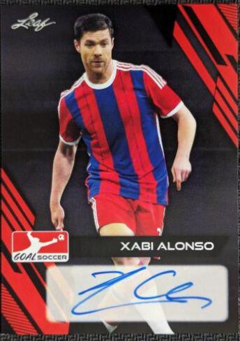 Xabi Alonso #BA-XA1 2023 Leaf Goal Autographs Soccer