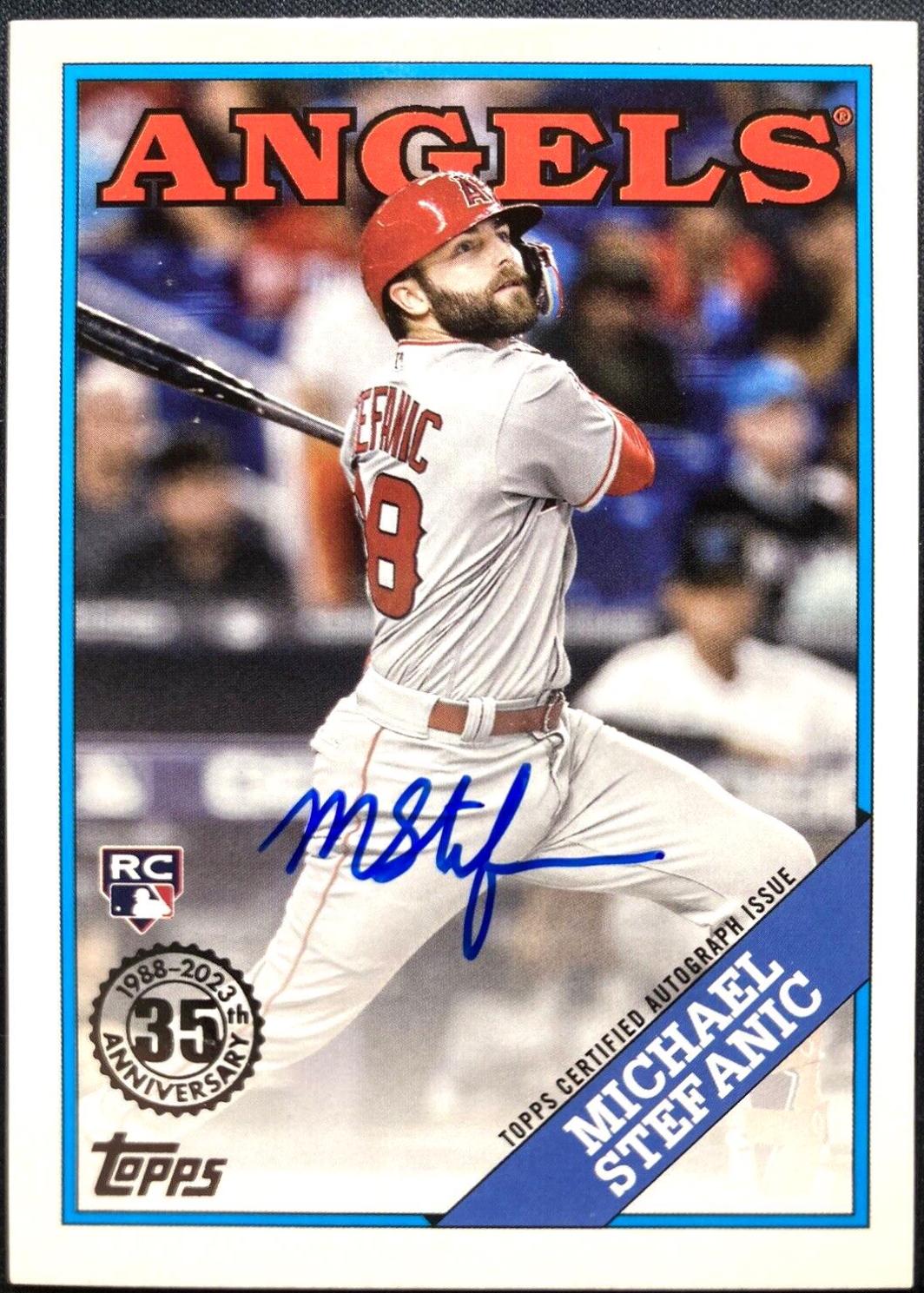 Michael Stefanic #88BA-MS Baseball Cards 2023 Topps Silver Pack 1988 35th Anniversary Autographs