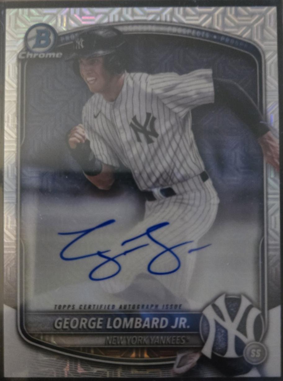 George Lombard Jr. [Purple Mojo Refractor] #BMA-GL Prices | 2025