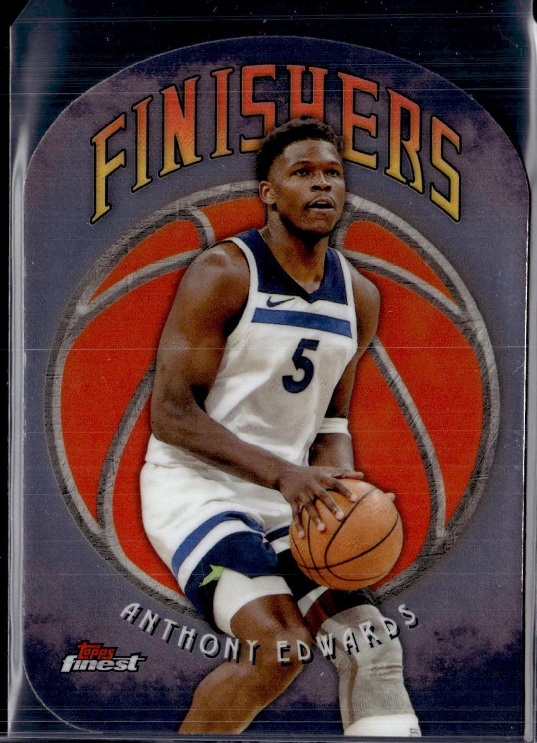 Carte Collection Anthony Edwards Show Stoppers 1/1 Topps Finest - Near Mint, Non Gradée