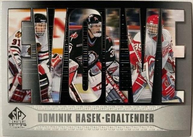 Dominik Hasek #E-33 Hockey Cards 2020 SP Signature Edition Legends Evolve