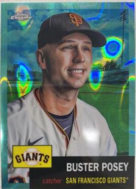 Buster Posey [Aqua Lava Refractor] #155