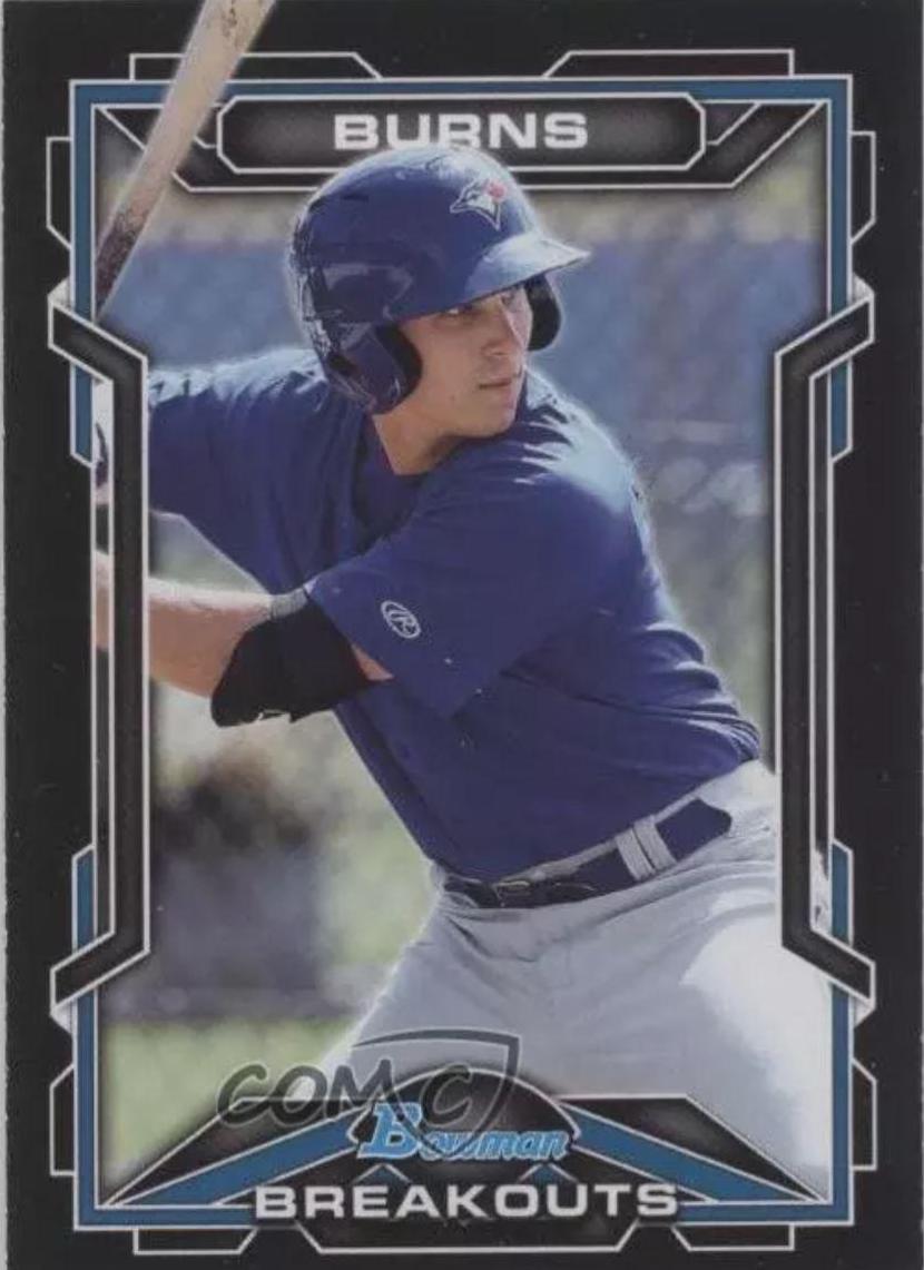 Andy Burns #BSB-AB Baseball Cards 2013 Bowman Draft Picks & Prospects Breakouts