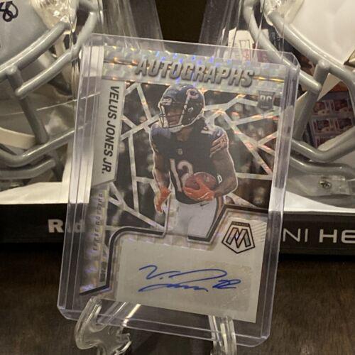 Velus Jones Jr. #RAM-VJ Football Cards 2022 Panini Mosaic Rookie Autographs