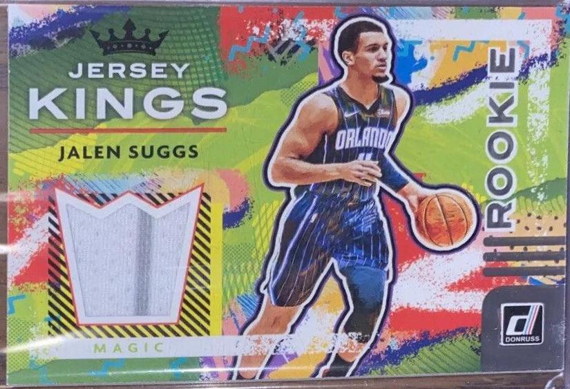 Jalen Suggs #RJ-JSG Basketball Cards 2021 Panini Donruss Rookie Jersey Kings
