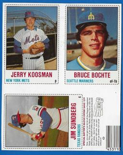 Bochte, Koosman, Sundberg