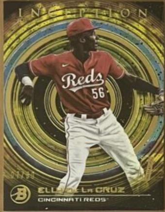 Elly De La Cruz [Gold] #100 Prices | 2022 Bowman Inception