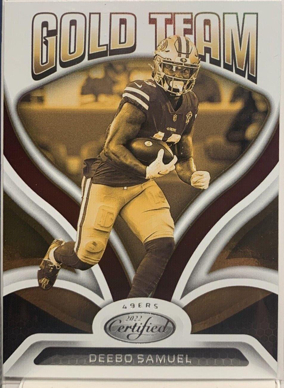 Deebo Samuel #GT-20 2022 Panini Certified Football Gold Team