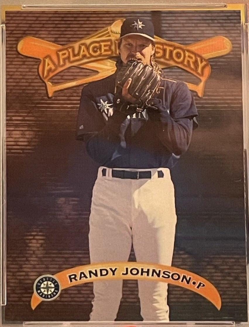 Randy Johnson #51 Baseball Cards 1998 Sports Illustrated Then & Now