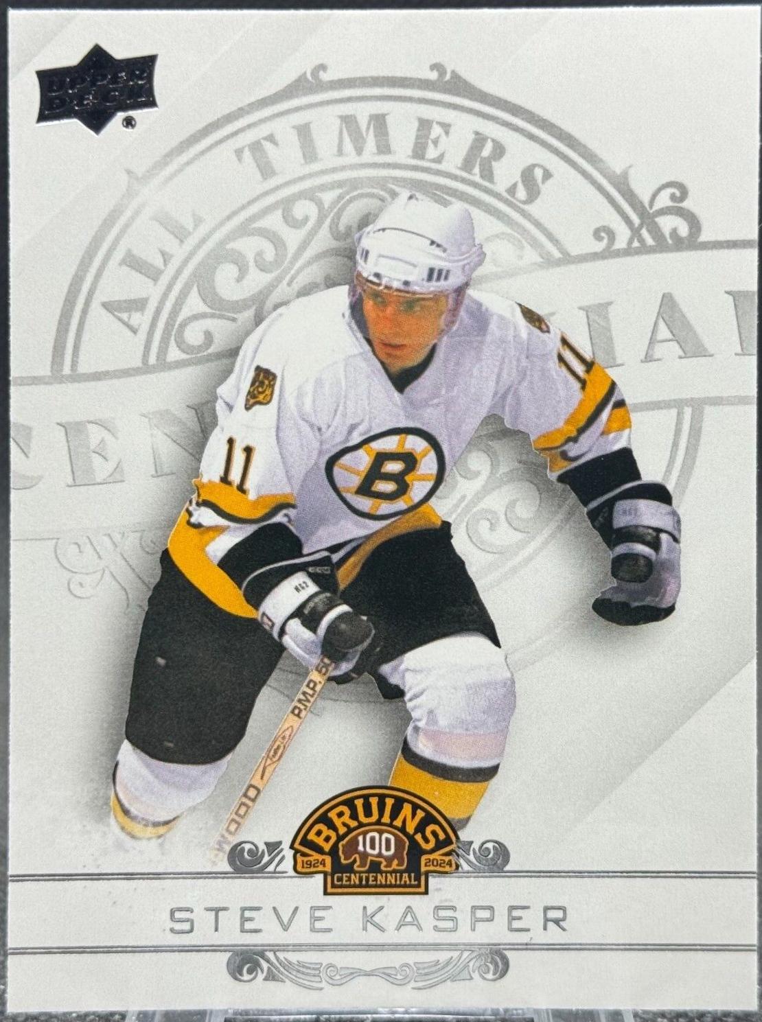 Steve Kasper #100-34 Hockey Cards 2023 Upper Deck Boston Bruins Centennial All-Timers