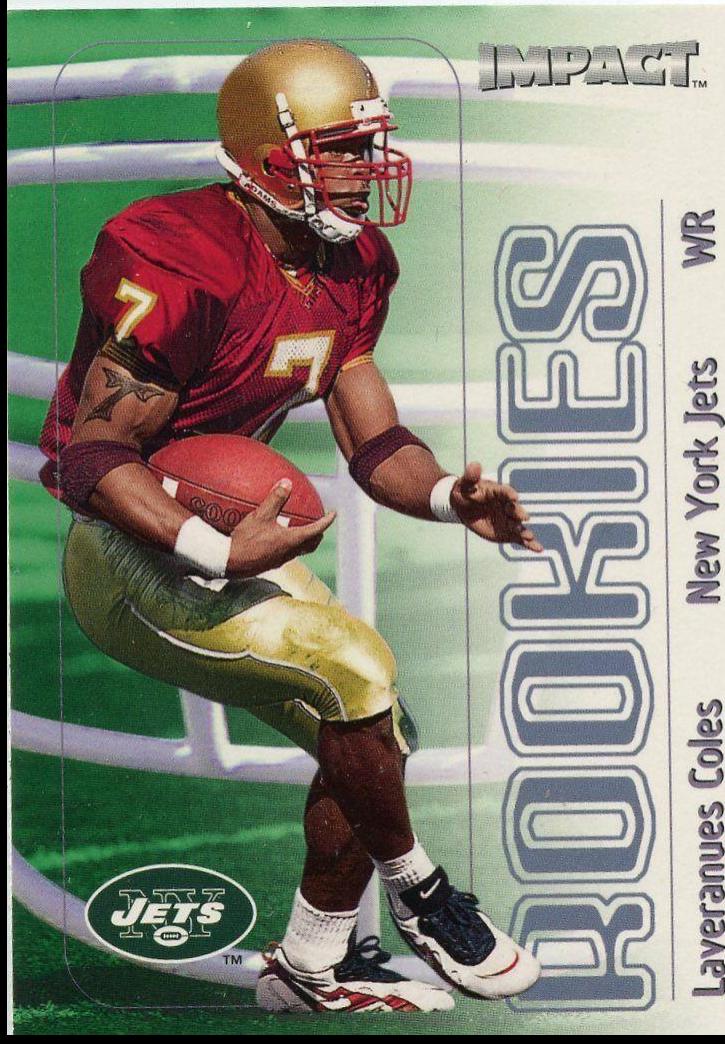 Laveranues Coles #83 Football Cards 2000 Skybox Impact