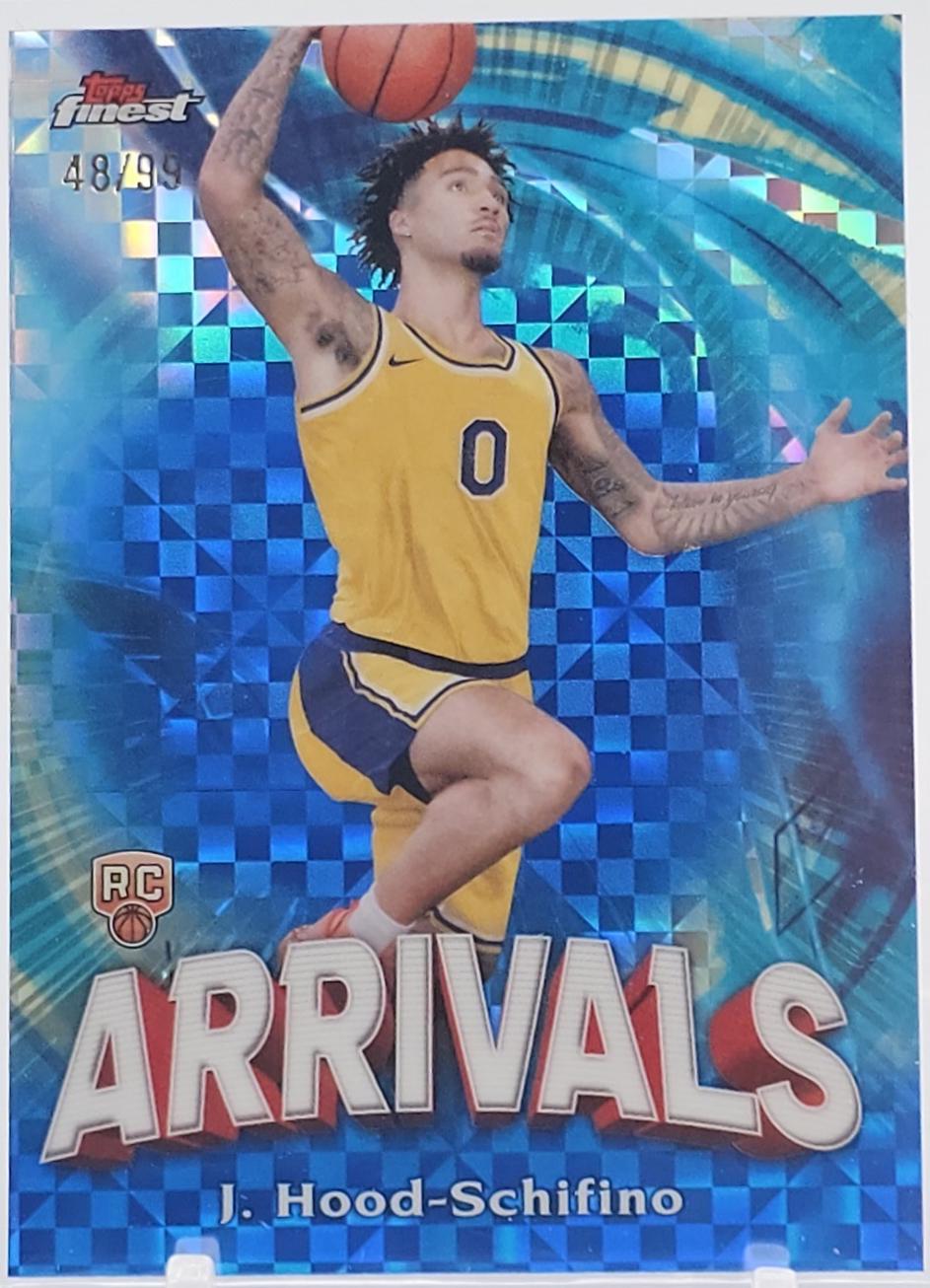 Jalen Hood-Schifino [Blue Checkerboard Refractor] #A-18